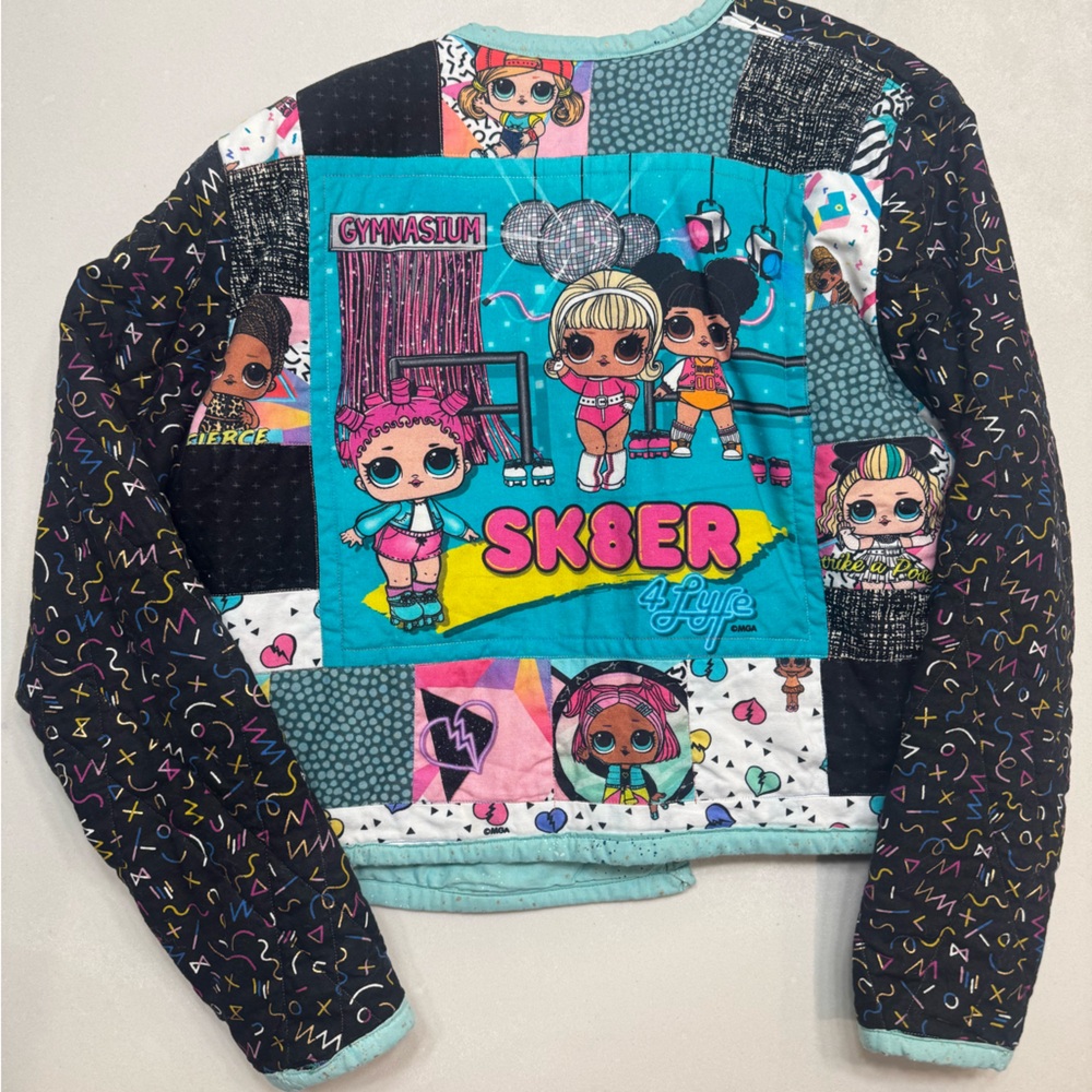 L.O.L. Surprise! Blue and Black Patchwork Sweatshirt